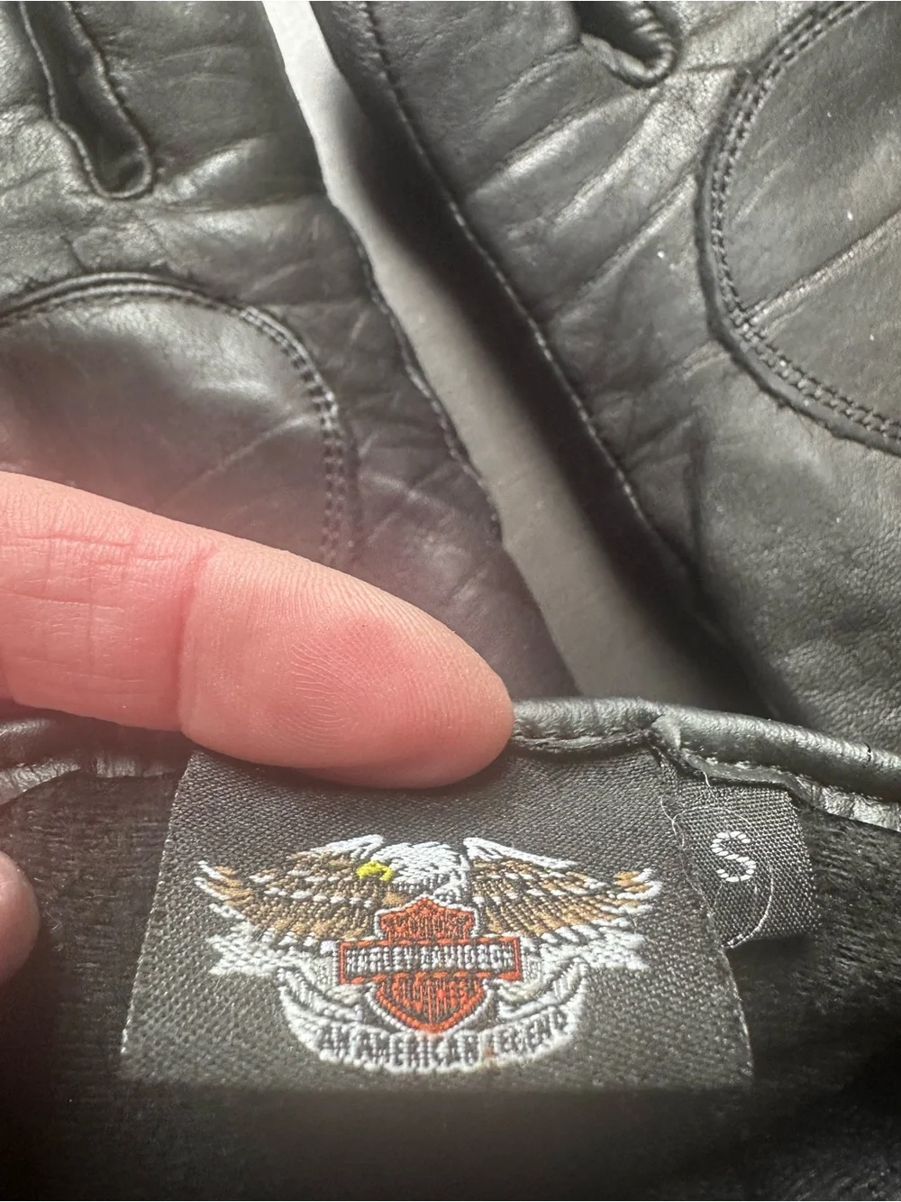 Harley-Davidson Black Leather Motorcycle Gloves - women’s